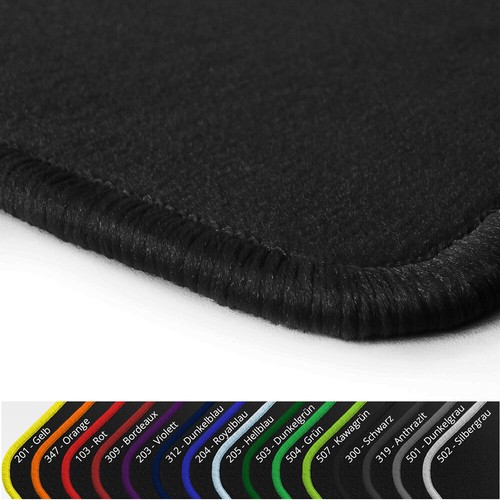 Velours fußmatten schwarz - velours,